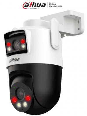 DAHUA IPC-WPT1339DD-SW-3E2-PV -Cámara IP PT Wifi Dual de 6 MP/ Dos lentes de 3 MP cada uno (fijo y PT), Iluminador Dual Inteligente, IR 50m, Microfono y Altavoz Integrados, IA, Autotracking, Disuasión activa, Ranura MicroSD, IP66#LoNuevo #DDPT #DHWifi #MC - Image 1