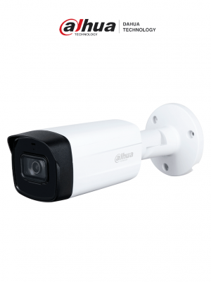 DAHUA HAC-HFW1500TH-I8 - Camara Bullet de 5 Megapixeles/ Lente de 3.6 mm/ 92 Grados de Apertura/ IR de 80 Mts/ IP67/  Soporta: CVI/CVBS/AHD/TVI/ - Image 1