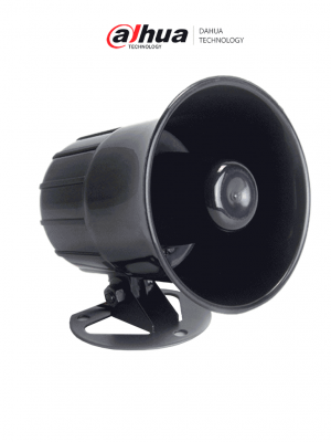 DAHUA DH-ARA16 - Sirena Exterior con alerta potente de 105 dB para mayor seguridad. De diseño robusto en plástico ABS negro, con una alimentación de 12V DC, ideal para proteger cualquier entorno. - Image 1