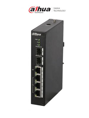 DAHUA DH-PFS3206-4P-120 Switch PoE de 4 Puertos/No administrable Capa 2/ 2 Puerto SFP/ 120w Totales/ 802.3AF/ POE+ 802.3AT/ HI POE/ - Image 1