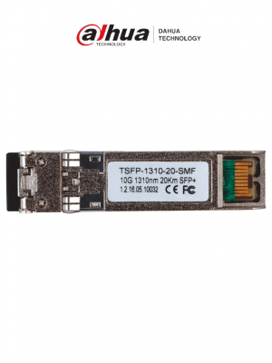 DAHUA TSFP-1310-20-SMF Módulo óptico Gigabit/ Doble fibra / Puerto LC/ Envío de 1310nm y recepción de 1310nm/ Distancia de transmisión hasta 20 km - Image 1