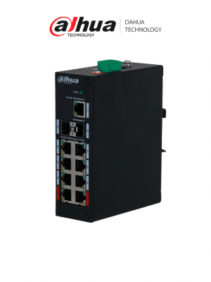 DAHUA PFS3211-8GT-120 - Switch Poe de 8 Puertos Gigabit/ 8 Puertos PoE/ 2 Puertos SFP/ 1 Puertos Uplink 10/100/1000/ 120 Watts Totales/ Switching 33 Gbps/ Tasa de Reenvio de Paquetes 16.37 Mbps/ - Image 1
