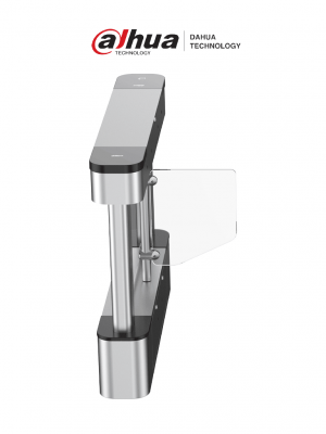Dahua DHI-ASGB210Y-L Swing Barrier Izquierda/ Desbloqueo Rápido/ Cortina de Luz IR/ Servomotor/ Alarma Sonora y Luminosa/ Acrílico 600 mm Largo #ACCDA - Image 1