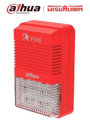 DAHUA WISUALARM HY-1500 - Lampara Estroboscópica con Sirena Direccionable/ 2 Hilos/ Volumen de 75 dB–115 dB/ 24V DC/ Cumple Normas: EN54-3, EN54-23/ Microprocesador integrado/  #LoNuevo #Wisualarm - Image 1