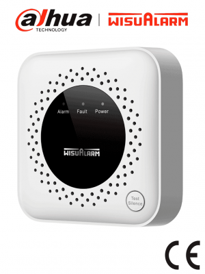 DAHUA WISUALARM DHI-HY-GB40A -Detector de gas propano (C₃H₈) autónomo, sensor de gas catalítico, salida de relevador, salida de válvula, detección de temperatura ambiente, alarma de 70 dB, LED indicadores, certificación CE, #LoNuevo #Wisualarm #WR - Image 1