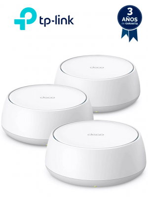 TP-LINK DECO BE25(3-PACK)- Sistema Mesh WiFi 7 , Wi-Fi 7 de Triple Banda de 3.6Gbps , 2 puertos 2.5Gbps , Multi-Link Operation (MLO) , Protección con HomeShield, AI-Roaming , compatible con Alexa y Google Home. - Image 1