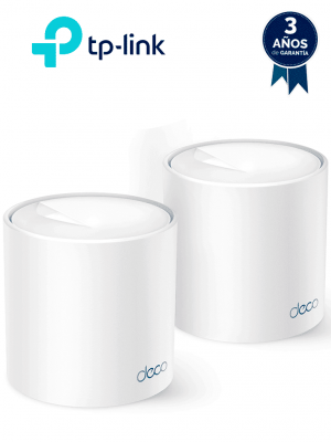 TP-LINK DECO X50 PRO(2-PACK) - Sistema Mesh WiFi 6 , WiFi 6 de doble banda de 3Gbps en la banda de 6GHz , Puertos de 2.5Gbps , Protección con HomeShield , compatible con Alexa y Google Home. - Image 1