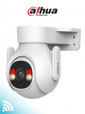 DAHUA DH-P3B-PV- Cámara IP PT WiFi de 3 Megapíxeles con audio bidireccional (micrófono y altavoz), sirena de 110 dB, WiFi 6, detección de personas y vehículos, IP65 y ranura MicroSD. #WiFiDahua#DHWifi - Image 1