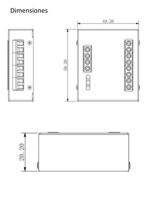 DAHUA DEE1010B - Modulo para controlar segunda puerta / Compatible con DAHUA VTO4202FX, VTO2202F-P- VTO2211G-WP, VTO2111DPS2, VTO2101EP /  RS485 #TocToc - Image 3