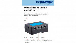 COMMAX CMD101BU - Distribuidor de Piso para sistema de apartamentos con videoporteros compatible con frente cmx104052, permite comunicación con estación de guardia y monitores CMV43A, alimentación con RF2A/ #Modum complejo - Image 5