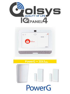QOLSYS IQ4 PACK - Paquete de Alarma IQPanel4 incluye Panel Autocontenido, con Pantalla Táctil de 7", Power G 915 Mhz+Qolsys S-Line 319.5 Mhz. 4 Bocinas integradas, 2 Magnéticos Inalámbricos PG9303 y 1 PIR Inalámbrico PG9914 #PLANDEBENEFICIOS #LEÓN - Image 1