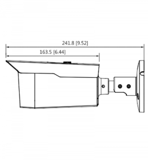 DAHUA HAC-HFW1500D - Camara Bullet de 5 Megapixeles/ Metalica/  Lente de 3.6 mm/ 92 Grados de Apertura/ IR de 80 Mts/ IP67/ Soporta: CVI/CVBS/AHD/TVI/ - Image 2