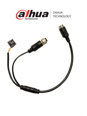 DAHUA CABLE CONVERTIDOR - CABLE Doble/ M12 Macho de 7 a 4 Pines / M12 Hembra 4 a 10 Pines / Para uso con cable extensor de 7 Pines/ Especial para uso con MD02 / Longitud de 30cm / - Image 1