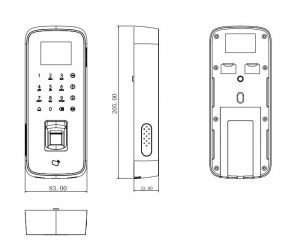 DAHUA ASI1212D-D - Control de Acceso con Teclado Touch/ 3,000 Huellas/ 30,000 Tarjetas ID/ 150,000 Registros/ TCP/IP/ P2P/ Soporta Huella, Tarjeta y Password/ Soporta Anti-passback/ Puerto USB para Importar Configuración o Exportar Registros/ - Image 3