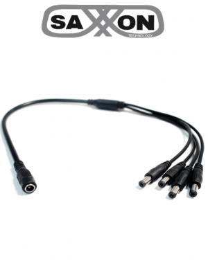 SAXXON PSUWB07 - Divisor de Energía para 4 Cámaras/ 1 Conector Hembra + 4 Conectores Macho/ 2.1 mm/ - Image 1