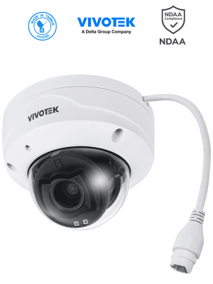 VIVOTEK FD9383-HTV - Cámara IP Domo exterior 5 MP, Lente Varifocal Remoto 2.8-12mm, Smart VCA, Deep Search, Smart IR 30 mts, WDR Pro, Visión SNV, Ciberseguridad Trend Micro, Micrófono Integrado, Protección IP66, IK10, ONVIF, NDAA #CONGELA2 #vtk - Image 1