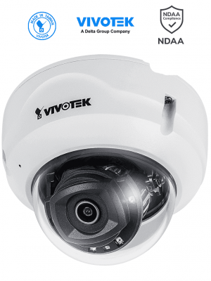 VIVOTEK FD9389-EHV-v2 - Cámara IP domo exterior 5 MP, H.265, Smart IR 30m, WDR Pro, micrófono integrado, visión SNV, lente fija 2.8mm, protección IP66/IK10, ciberseguridad Trend Micro, Smart Motion y Stream III  #TM - Image 1