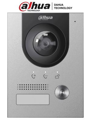 DAHUA VTO2202F-P - Frente de Calle para Videoportero IP/ Metálico/ Cámara de 2 Megapíxeles con 160 Grados de Apertura/ Protección IK07/ Exterior IP65/ Visión Nocturna/ PoE/ Indicador de Voz/ Apertura de Chapa/  #SMBEntradaVehicular - Image 1