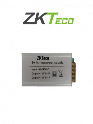 ZKTECO TPM005B - Fuente de Poder para Gabinete ZKTECO / 110V de Entrada / 12V de Salida / Compatible con Paneles InBio - Image 1
