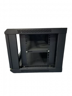 SAXXON SXR6U5406A - Gabinete de Pared Negro / 6UR / Puerta de Vidrio Templado / Dimensiones útiles: Alto 37 x ancho 53 x profundidad 40 cm #SXNDESCUENTO#NUEVO1M - Image 2