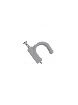 TCE LMG-NCC-7mmC-Gy100 - Grapa de pared / Diámetro interno 7 mm / Altura 8.7 mm / Color gris / Bolsa de 100 piezas#GRAPA - Image 1
