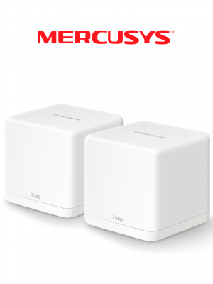 MERCUSYS Halo H30G(2-pack) - KIT de Sistema Inalámbrico H30G Mesh con doble banda 2.4GHz y 5GHz AC 1300Mbps, dos puertos 10/100/1000 Mbps, control vía aplicación y roaming continuo. #TP9 #MCI2 #TPMCIQ2 - Image 1