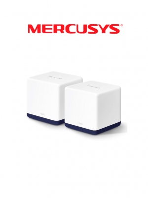MERCUSYS Halo H50G (2-PACK) - Sistema Wi-Fi Mesh AC1900 para todo el hogar con red unificada, roaming continuo, cobertura completa, doble banda Wi-Fi de 1.9 Gbps, control sencillo mediante aplicación y puertos Gigabit completos. #TP9 - Image 1
