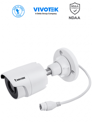 VIVOTEK IB9380-H - Cámara IP bullet exterior 5 MP, H.265, lente 3.6mm, Smart IR 30m, WDR Pro, SNV, ciberseguridad Trend Micro, Smart Stream III, ranura MicroSD, IP66/IK10, NDAA, ONVIF. #CONGELA2 #vtk - Image 1