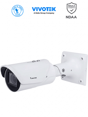 VIVOTEK IB9387-HT-A - Cámara IP bala exterior 5 MP, lente varifocal remota 2.7-13.5mm, Smart IR II hasta 50m, WDR Pro, SNV, Smart Stream III, Motion, protección IP67/IK10, ciberseguridad Trend Micro, con conectores DI, HACER y ONVIF. - Image 1