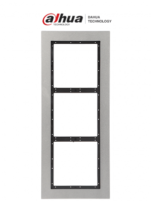 DAHUA VTM126 - PANEL FRONTAL PARA 3 MODULOS CON MATERIAL DE ACERO INOXIDABLE. Y PROTECCION IP65/ IK07. COMPATIBLE CON VTO4202F - Image 1