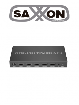 SAXXON LKV104VW- Controlador de Pantallas de 2 x 2/ Resolución 1080p a 60 Hz/ Distribuye 1 Entrada HDMI en 4 Pantallas/ Múltiples salidas de video/ 1 Salida de Audio/ Facil Instalación/ - Image 1