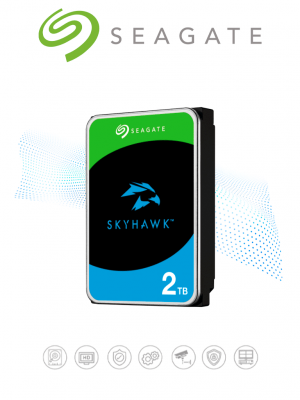 SEAGATE ST2000VX017 - Disco duro de 2TB / SkyHawk / 6Gbit/s /  3.5" / SATA III / 5400RPM/ 256 CACHE / Recomendado para videovigilancia / - Image 1
