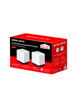 MERCUSYS Halo H50G (2-PACK) - Sistema Wi-Fi Mesh AC1900 para todo el hogar con red unificada, roaming continuo, cobertura completa, doble banda Wi-Fi de 1.9 Gbps, control sencillo mediante aplicación y puertos Gigabit completos. #TP9 - Image 2