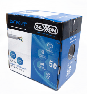 SAXXON OUTP5ECOP305BC - Bobina de Cable UTP Cat5e 100% Cobre/ 305 Metros/ Bobinado REELEX/ Color Blanco/ Uso Interior/ 4 Pares/ Soporta Pruebas de Rendimiento/ Ideal para Cableado de Redes y Video/ - Image 2