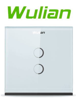 WULIAN SWITCHT2L - Apagador Inteligente tipo Europeo/ Touch con 2 Botones con Conexión L para controlar 2 focos/ Capacidad de 10 Amp/  Protocolo Zigbee - Image 1