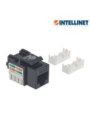 INTELLINET 210720 Jack RJ45 CAT6 Keystone / de impacto 110 / color negro - Image 2