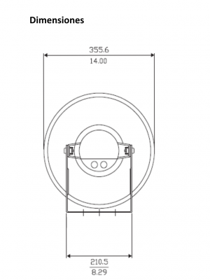 BOSCH M_LBC348200 - Altavoz de 25W / Tension de entrada nominal 100W / I MPEDA NCIA Nominal 400 OHMS / Peso 3.6  Kg - Image 2