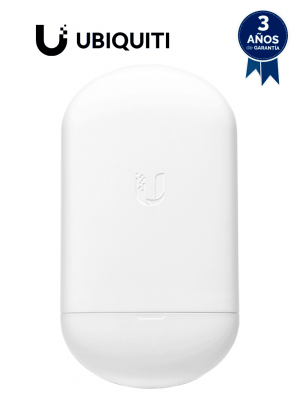 UBIQUITI NANOSTATION AC LOCO5AC- Radio con Antena Integrada AirMax AC 5.8GHz para uso en exteriores, con tecnología MIMO. Cuenta con una antena panel de 13dBi y una potencia de transmisión de 25dBm. No incluye adaptador PoE. - Image 1