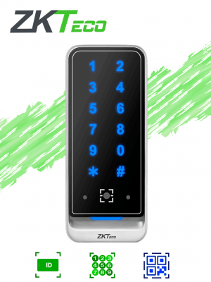 ZKTECO QR600VKE -  Lector esclavo de tarjetas de proximidad ID 125 Khz / Contraseñas / QR / IP65 /  Wiegand / RS485 #VIVA - Image 1