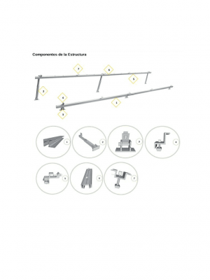 ANTAI STFLTRF - Kit para sistema solar 4 módulos con inclinación de 15º a 30º en vertical / Para 4 paneles no incluidos #SOLAR #MCI1 - Image 2
