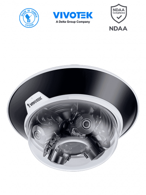 VIVOTEK MA9322-EHTVL - Camara IP Domo Exterior 20 Megapixeles, 4 Lentes Varifocales 3.7-7.7mm, Iluminadores IR 30 Mts, WDR Pro, Visión SNV, Microfono Integrado, IP66, IK10, NEMA 4X, NDAA - Image 1