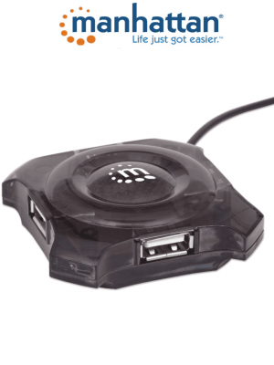 MANHATTAN 162272 - Mini USB de 4 Puertos que Proveen Energía/ Soporta especificaciones USB 1.1/ Soporta Dispositivos y Puertos USB 2.0 (hasta 12 Mbps)/ - Image 1