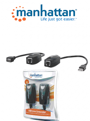 MANHATTAN 179300 - Extensor de línea USB/ Hasta 60m de extensión / Velocidad de hasta 12Mbps / BUS de alimentación - Image 1