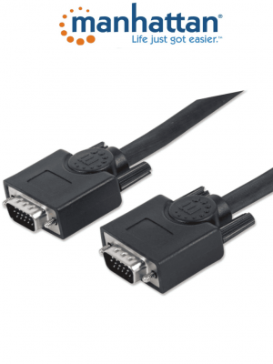 MANHATTAN 372978 - Cable de 7.5 Metros Para Monitor SVGA/ HD 15 Macho a HD 15 Macho/ Color Negro/ - Image 1