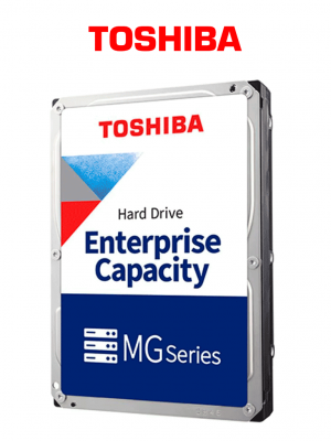 TOSHIBA MG09ACA12TE - Disco duro interno de 12TB / Serie Enterprise / 3.5" / SATA / 7200RPM / 512MB / Recomendado para Servidores / Soporta aplicaciones de videovigilancia - Image 1