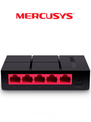 MERCUSYS MS105G - Switch no administrable para escritorio con 5 puertos 10/100/1000 Mbps, diseño compacto y función Plug and Play. #M&TDIC - Image 1