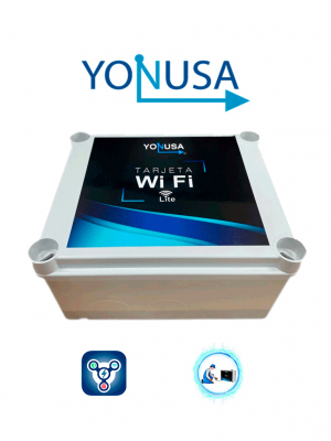 YONUSA MWFLITE - Módulo Wifi Lite compatible con energizadores NG Modular, NG Convencional, Alta Frecuencia Anti Plantas y Doble Zona, Uso con aplicación gratuita Yonusa Plus compatible con sistemas iOS y Android para notificaciones de eventos. #YN - Image 1