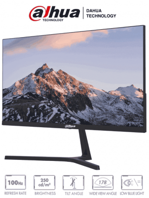 DAHUA DHI-LM27-B200S Monitor de 27 Pulgadas/ Full HD/ Especial para Videovigilancia/ Ideal para trabajo 24/7/ Marco Ultra Delgado/ Angulo de 178 Grados de Visualización/ Entrada HDMI&VGA/ VESA/ Bajo consumo de energía #MonitorDahua #GAMER - Image 1