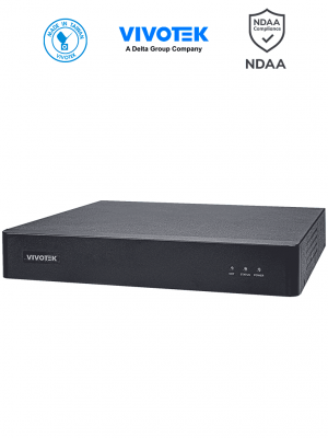 VIVOTEK ND9213P - NVR 4 canales con 1 bahía, 4 puertos PoE FE, 1 FE RJ45, HDMI 4K y VGA, ciberseguridad Trend Micro, control de aforo, Smart VCA Search, gestión PoE, VivoCloud y VAST 2, compatible con NDAA y ONVIF. #V1 - Image 1
