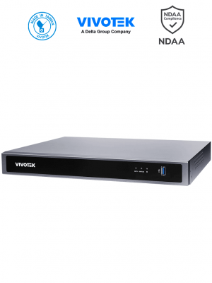 VIVOTEK ND9326P - NVR 8 canales con 2 bahías y 8 puertos PoE FE RJ45, además de 1 puerto GE RJ45, ciberseguridad Trend Micro, Deep Search y Smart VCA Search, compatible con NDAA y ONVIF. #VTX - Image 1